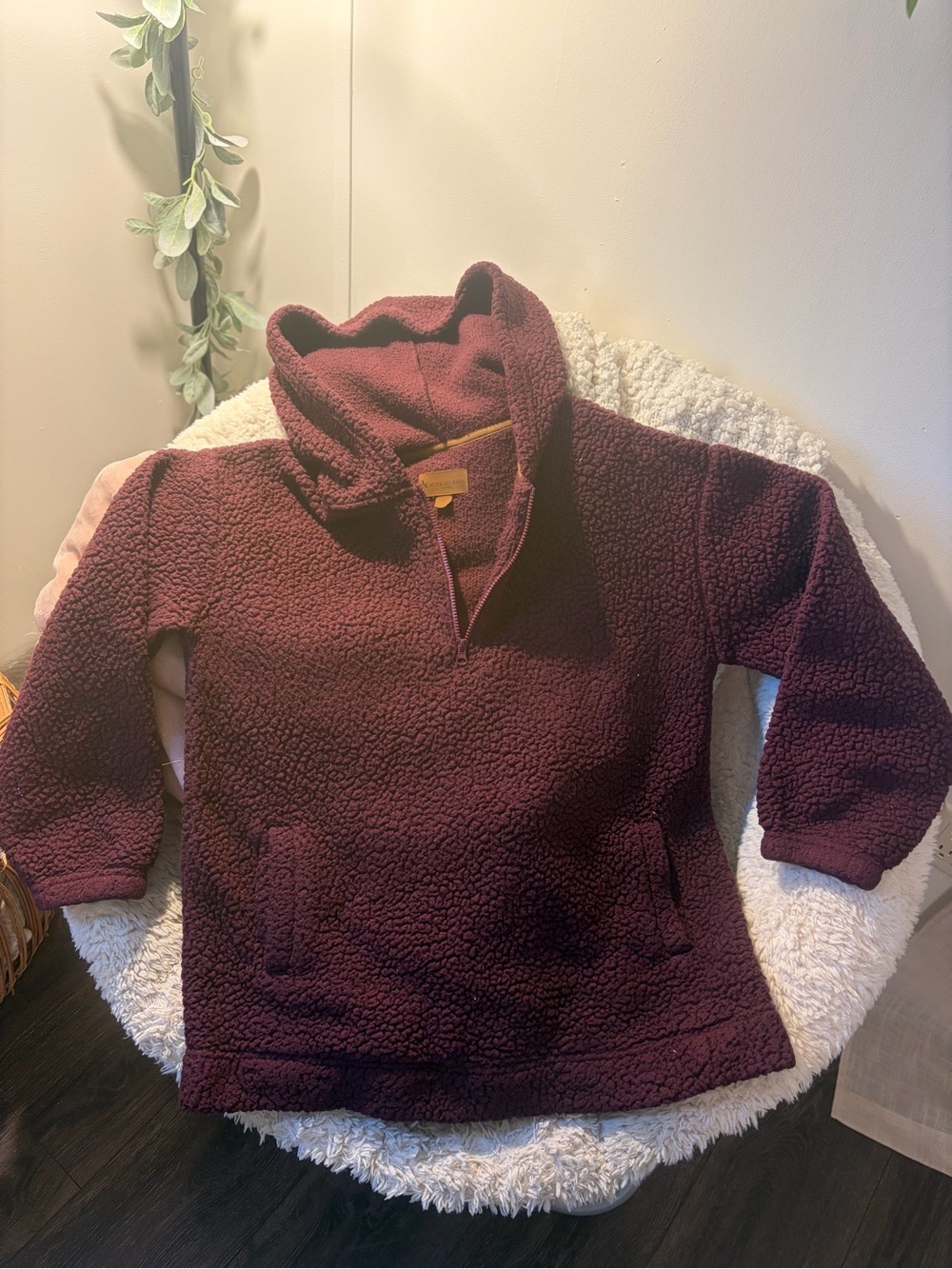 Koolaburra Plush Wine Sherpa Jacket